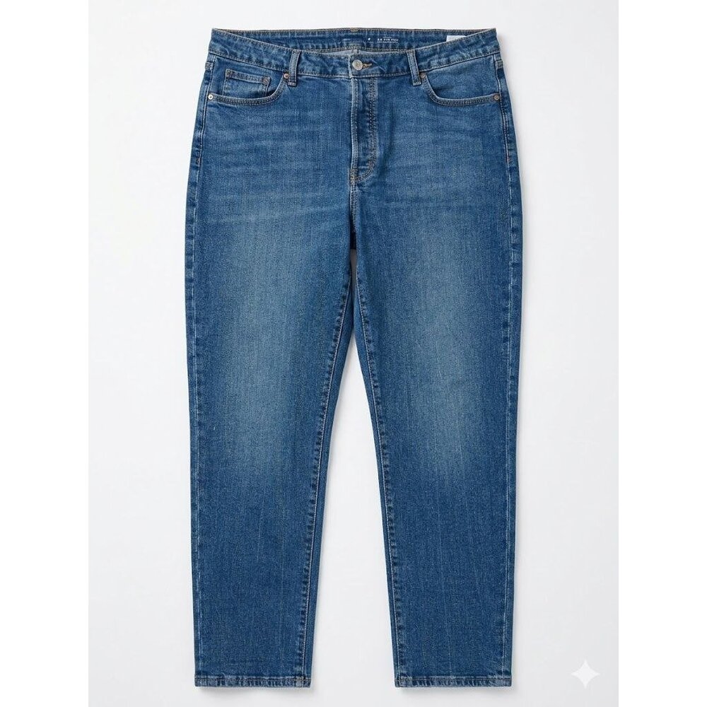 Old Navy High Rise OG Straight Button Fly Jeans 18T Tall - Saylor Rinse Blue